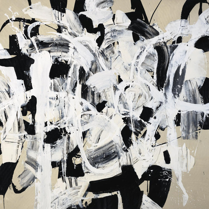 Œuvre d’art murale Giant Art « Talking Out Of Both Sides » 54 x 54