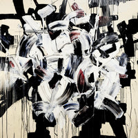 Œuvre d’art murale Giant Art « Racing Thoughts » 72 x 72
