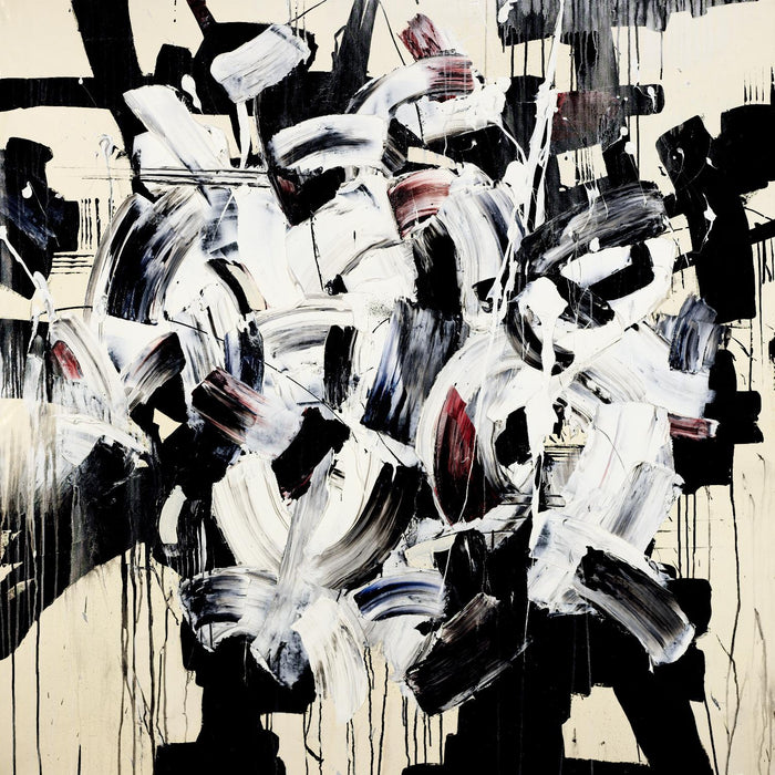 Œuvre d’art murale Giant Art « Racing Thoughts » 72 x 72