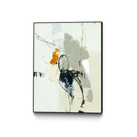Œuvre d'art murale sur toile encadrée noire « Outburst V » 24 x 32
