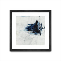 Œuvre d’art murale encadrée noire et mate « Superior » 30 x 30