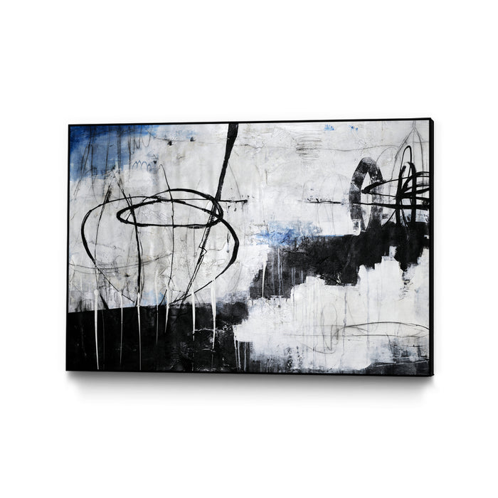 Œuvre d’art murale sur toile encadrée noire « About That Twirl » 36 x 24