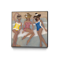 Œuvre d'art murale sur toile encadrée noire « The Orange County Club.tif » 20 x 20