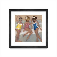 Œuvre d'art murale sur toile encadrée noire « The Orange County Club.tif » 30 x 30