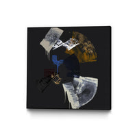 Œuvre d'art murale sur toile encadrée noire « Luxurious Candor » 20 x 20