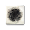 Œuvre d’art murale sur toile encadrée noire « Positives And Negatives I » 20 x 20