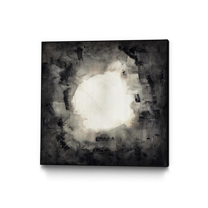 Œuvre d'art murale sur toile encadrée noire « Positives And Negatives Ii » 20 x 20