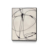Œuvre d'art murale sur toile encadrée noire « Tangled Ties » 30 x 40