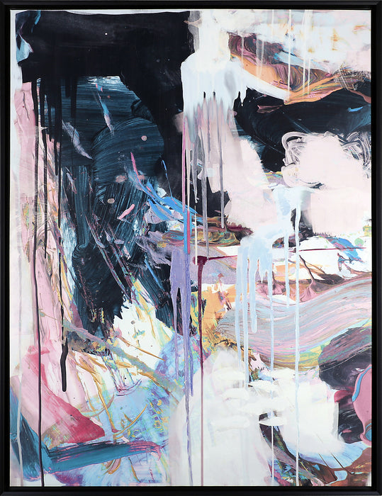 Colourfalls abstrait – 32 po x 42 po