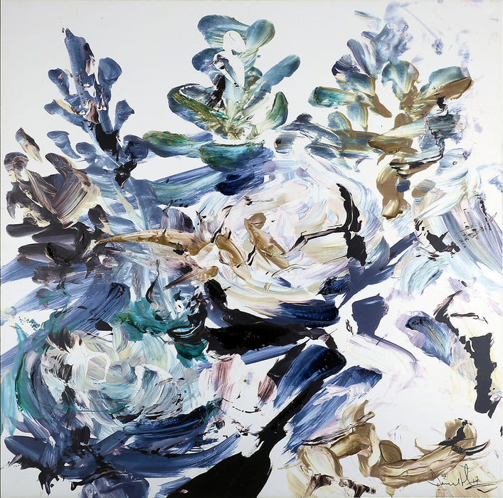 Amour bleu - 40 po x 40 po