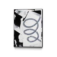 Œuvre d'art murale sur toile encadrée noire « Swirl » 24 x 32