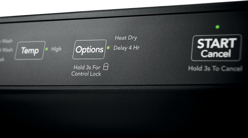 Lave-vaisselle encastré Frigidaire de 24 po et de 55 dBA avec commandes à l'avant - acier inoxydable - FFCD2413US 