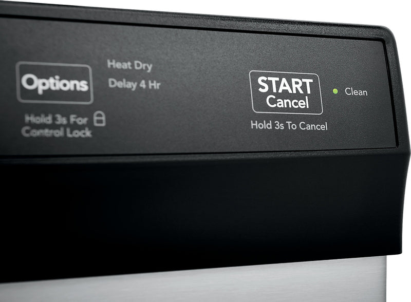 Lave-vaisselle encastré Frigidaire de 24 po et de 55 dBA avec commandes à l'avant - acier inoxydable - FFCD2413US 