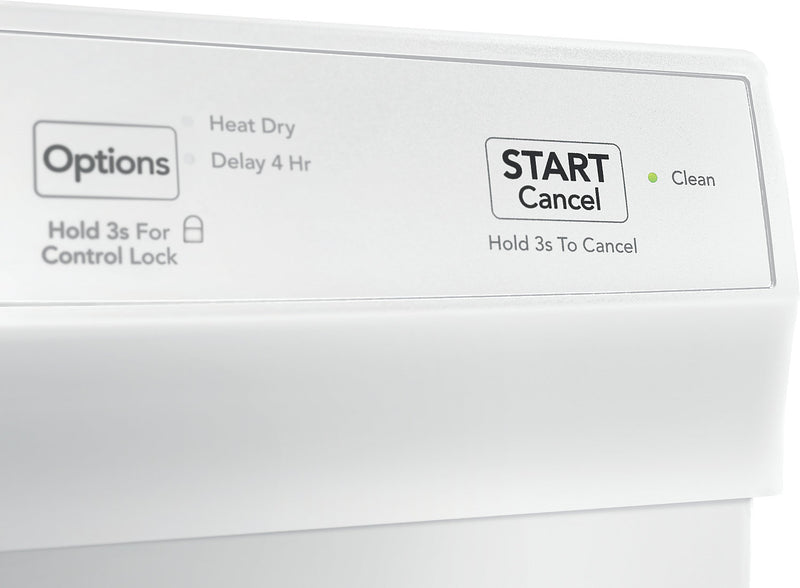 Lave-vaisselle encastré Frigidaire de 24 po et de 55 dBA avec commandes à l'avant - blanc - FFCD2413UW 