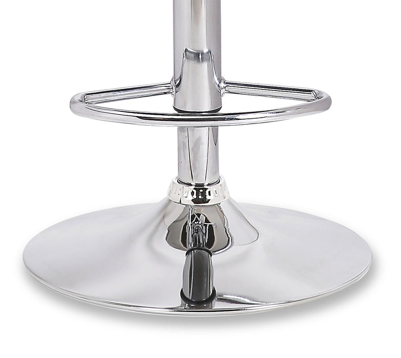 Tabouret bar Finn en tissu de cuir végétalien et en métal avec siège pivotant et réglable - beige