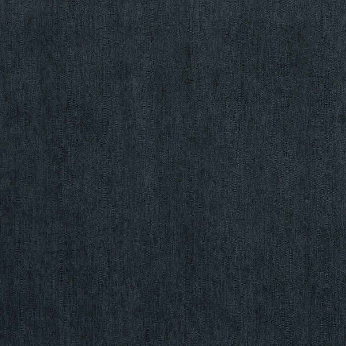 Sofa-lit simple Fiona de 58 po fabriqué au Canada en tissu de chenille avec accoudoirs rectilignes - bleu marine