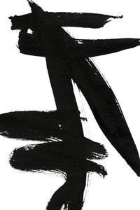 Œuvre d’art murale Giant Art « Composition In Black And White 9 » 72 x 48