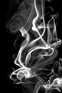 Œuvre d’art murale Giant Art « Black Smoke Abstract » 84 x 54