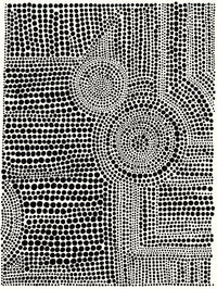 Œuvre d’art murale Giant Art « Clustered Dots A » 72 x 54