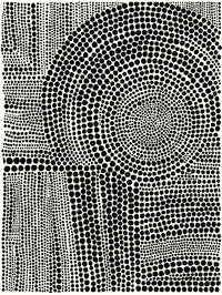 Œuvre d’art murale Giant Art « Clustered Dots B » 72 x 54