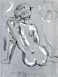 Œuvre d’art murale Giant Art « Nude Figure 4 » 72 x 54