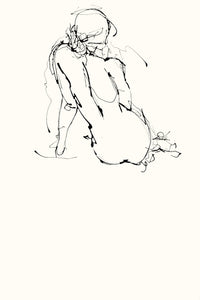 Œuvre d’art murale Giant Art « Contour Figure 4 » 84 x 54