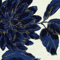 Œuvre d’art murale Giant Art « Indigo Garden I » 54 x 54