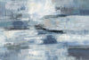 Œuvre d’art murale Giant Art « Clear Water Indigo And Gray » 84 x 54