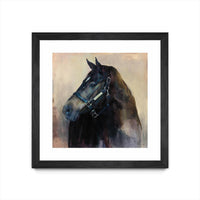 Œuvre d’art murale encadrée noire et mate « Ritzy » 30 x 30