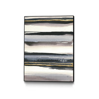 Œuvre d'art murale sur toile encadrée noire « Gilded Grey Iv » 24 x 32