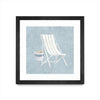 Œuvre d’art murale encadrée noire et mate « Serene Seaside Iii » 36 x 36
