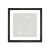 Œuvre d’art murale encadrée noire et mate « Serene Seaside Ii Tan » 30 x 30