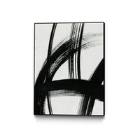 Œuvre d'art murale sur toile encadrée noire « Spontaneous Ii » 24 x 32