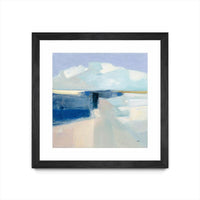 Œuvre d’art murale encadrée noire et mate « Sand And Sky » 36 x 36
