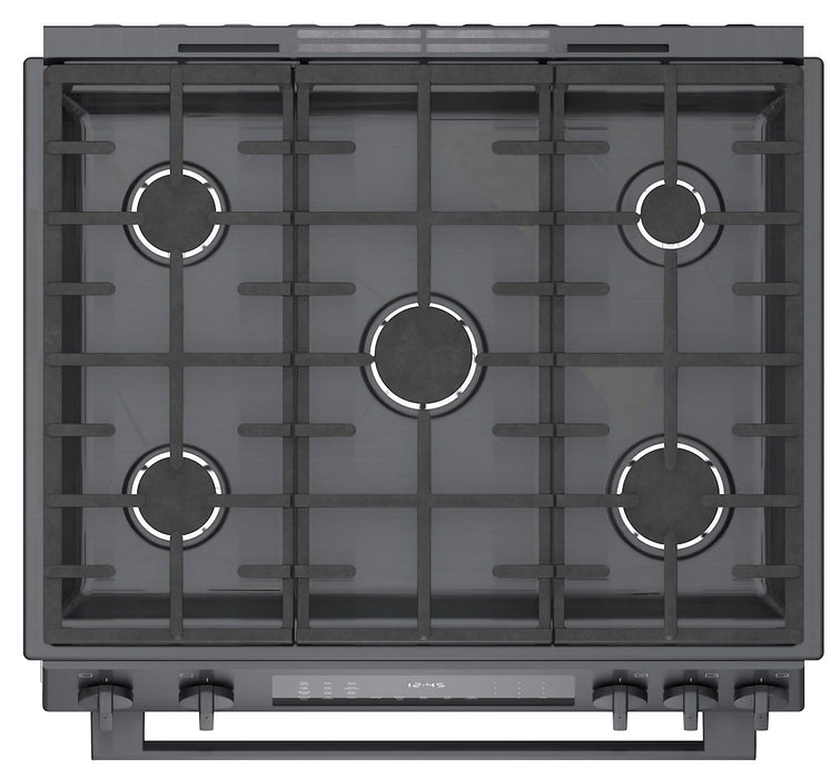 Cuisinière à gaz encastrée Bosch de série 800 à capacité de 4,8 pi3 - HGI8046UC