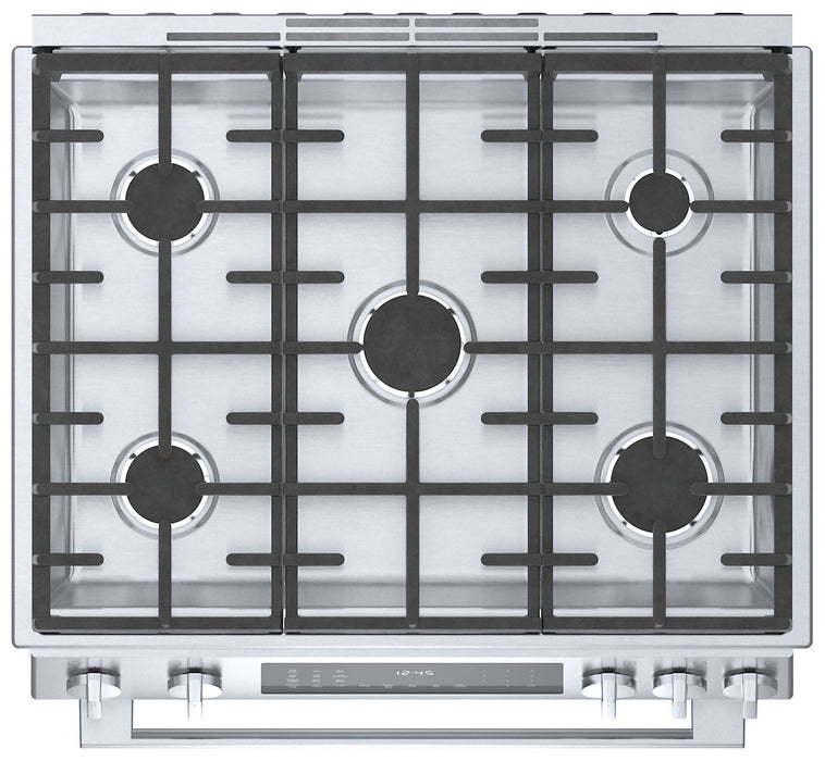 Cuisinière à gaz encastrée Bosch de série 800 à capacité de 4,8 pi3 - HGI8056UC