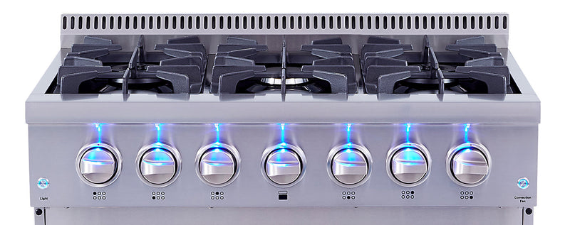 Cuisinière hybride amovible Thor Kitchen de 5,2 pi³ - HRD3606U-SS