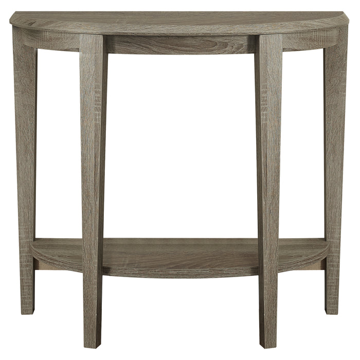 Console d’apparence bois taupe foncé