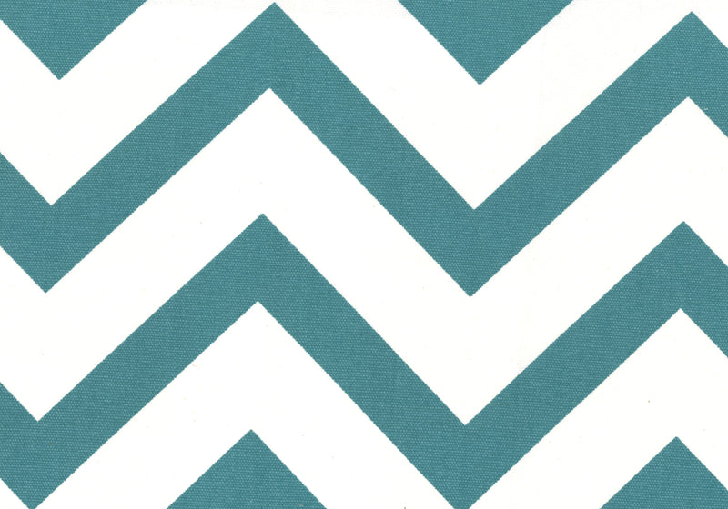 Fauteuil d’appoint en métal chromé et tissu à motif de chevron bleu sarcelle