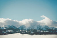 Œuvre d’art murale Giant Art « Bridger Mountain Cloud Cover » 84 x 54