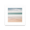 Œuvre d’art murale encadrée blanche et mate « Beach, Sea, Sky » 36 x 36