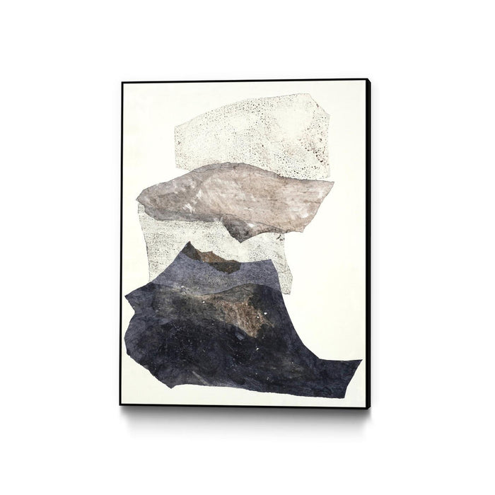 Œuvre d'art murale sur toile encadrée noire « Organza 3 » 30 x 40