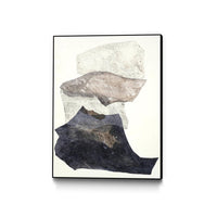 Œuvre d'art murale sur toile encadrée noire « Organza 3 » 18 x 24