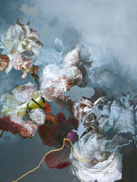 Œuvre d’art murale Giant Art « Haute Couture Blue » 72 x 54