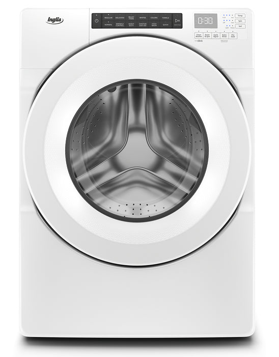 Laveuse haute efficacité Inglis à chargement frontal de 5 pi³ - blanche - superposable - IFW5900HW