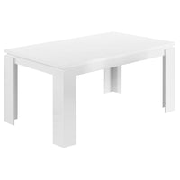 Table à manger rectangulaire - blanc