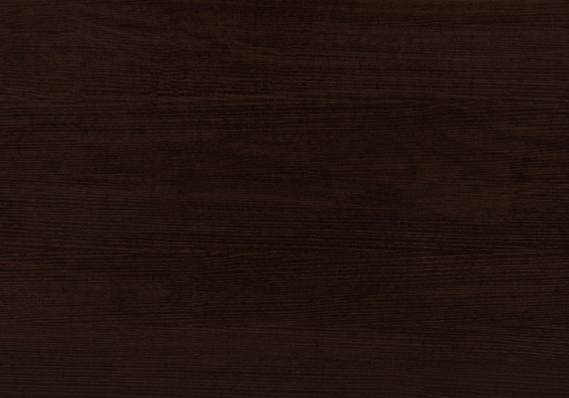 Table de salle à manger espresso et métal chromé