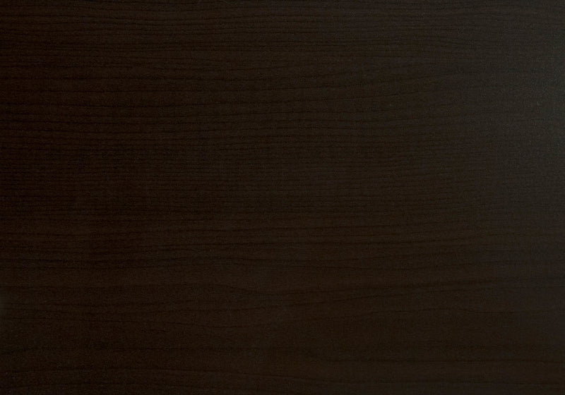 Table de salle à manger espresso et métal chromé