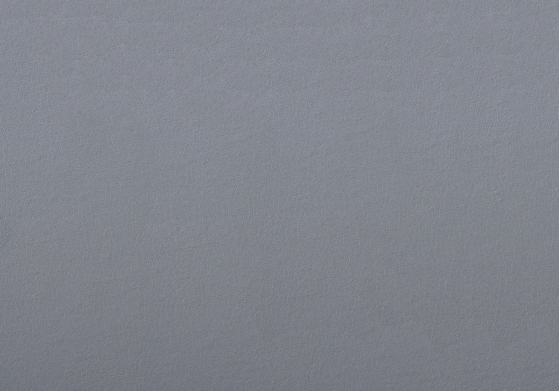 Chaise de salle à manger métal et d’apparence cuir gris, 2 pièces 