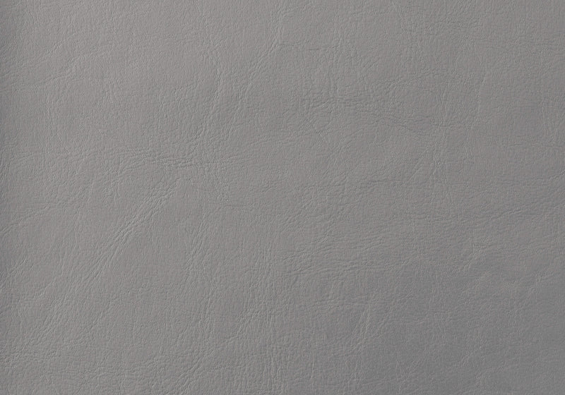 Chaise de salle à manger d’apparence cuir gris de hauteur comptoir, 2 pièces